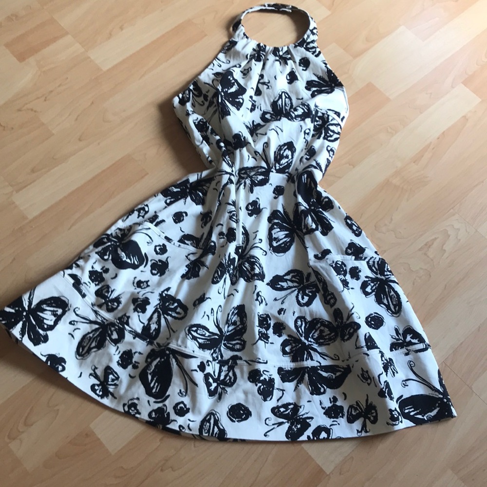 Jessica Simpson butterfly halter dress sz 14